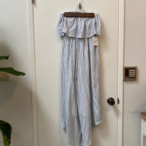 Japna Strapless striped Jumpsuit.